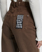 Womens Close Call Overalls Koko Relaxed Jumpsuits - Brown