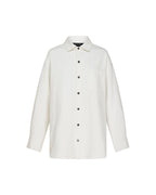 WOMENS OVERSIZED LS SHIRT ECRU SHIRTS
