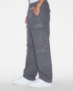 Mens All Hands Cargo Pant Washed Black Relaxed Pants - Black