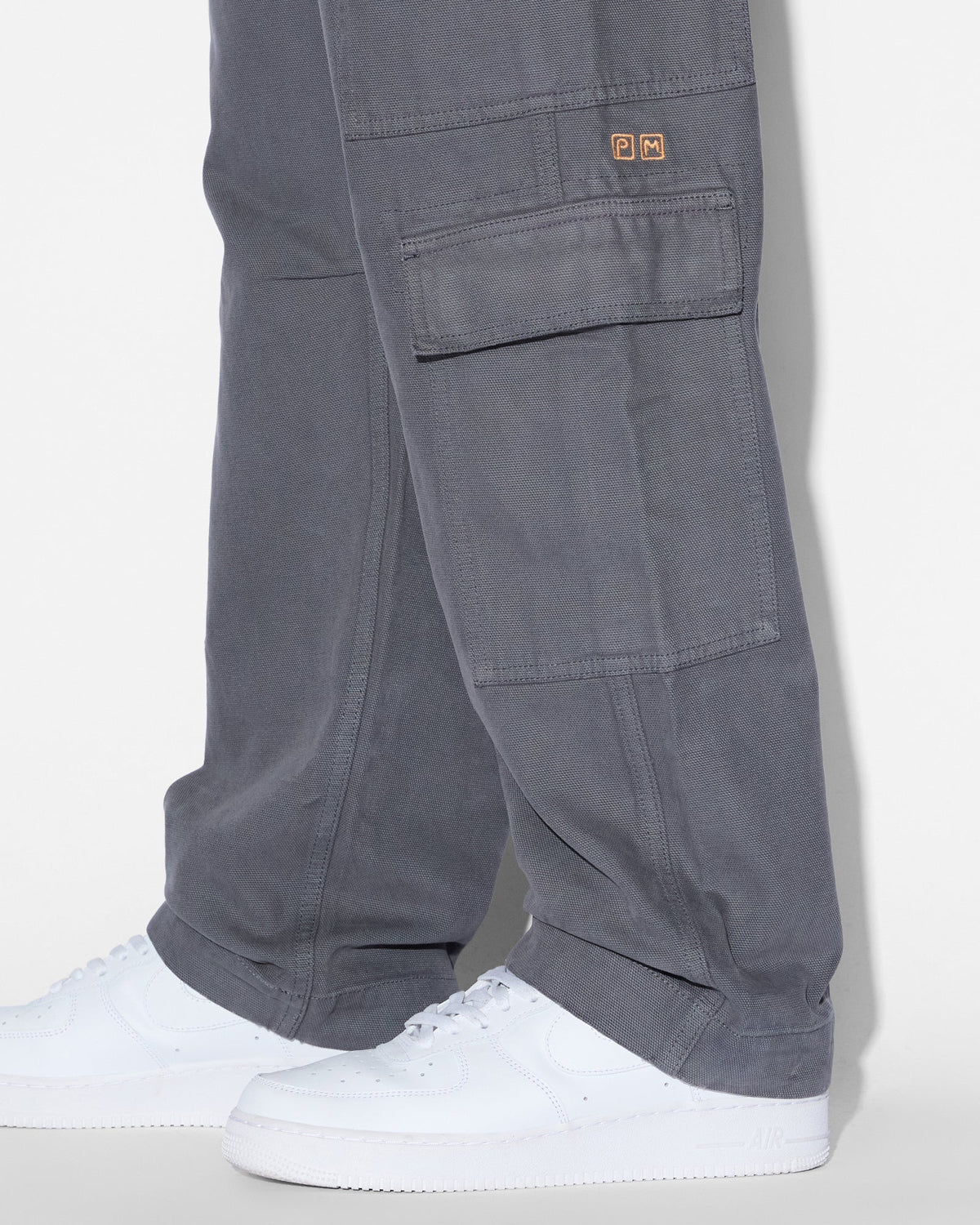 Mens All Hands Cargo Pant Washed Black Relaxed Pants - Black