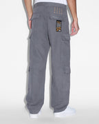 Mens All Hands Cargo Pant Washed Black Relaxed Pants - Black