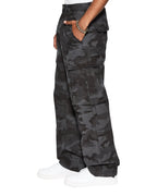 MENS FUGITIVE CARGO BLACK CAMO PANTS