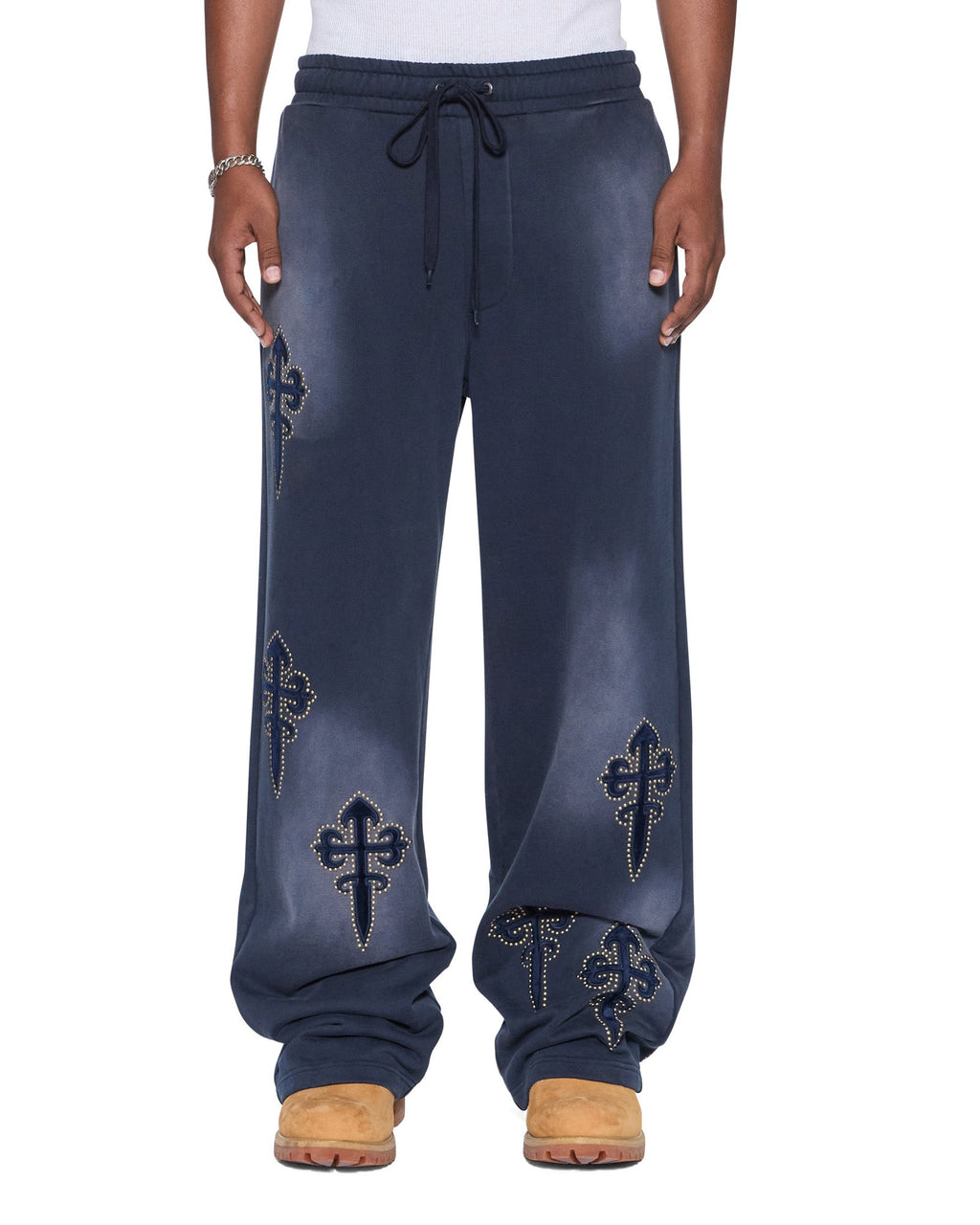 Mens Kaliba Synthesis Trak Pant Deep Dive Regular Pants - Navy