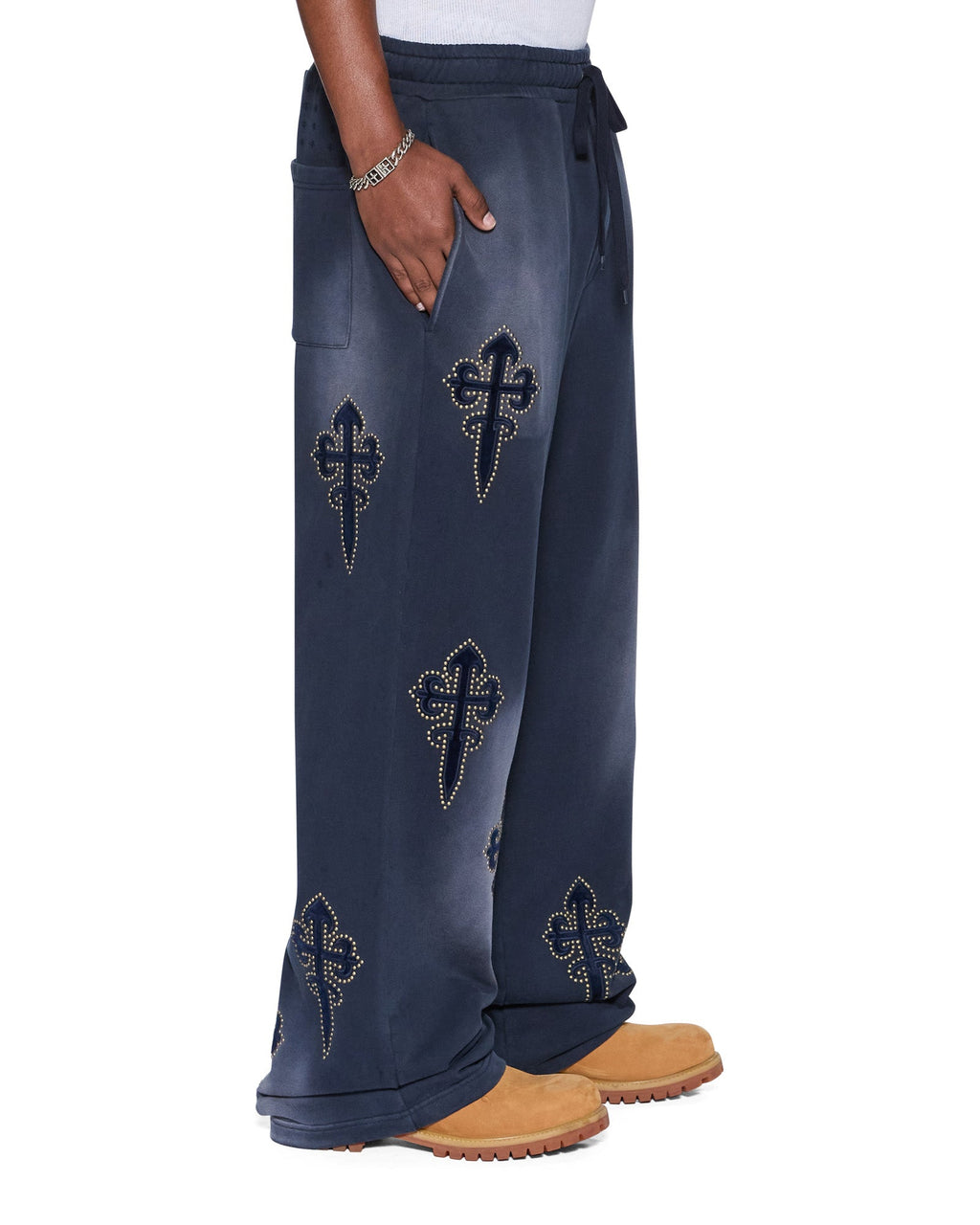 Mens Kaliba Synthesis Trak Pant Deep Dive Regular Pants - Navy