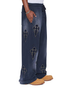 Mens Kaliba Synthesis Trak Pant Deep Dive Regular Pants - Navy