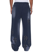 Mens Kaliba Synthesis Trak Pant Deep Dive Regular Pants - Navy