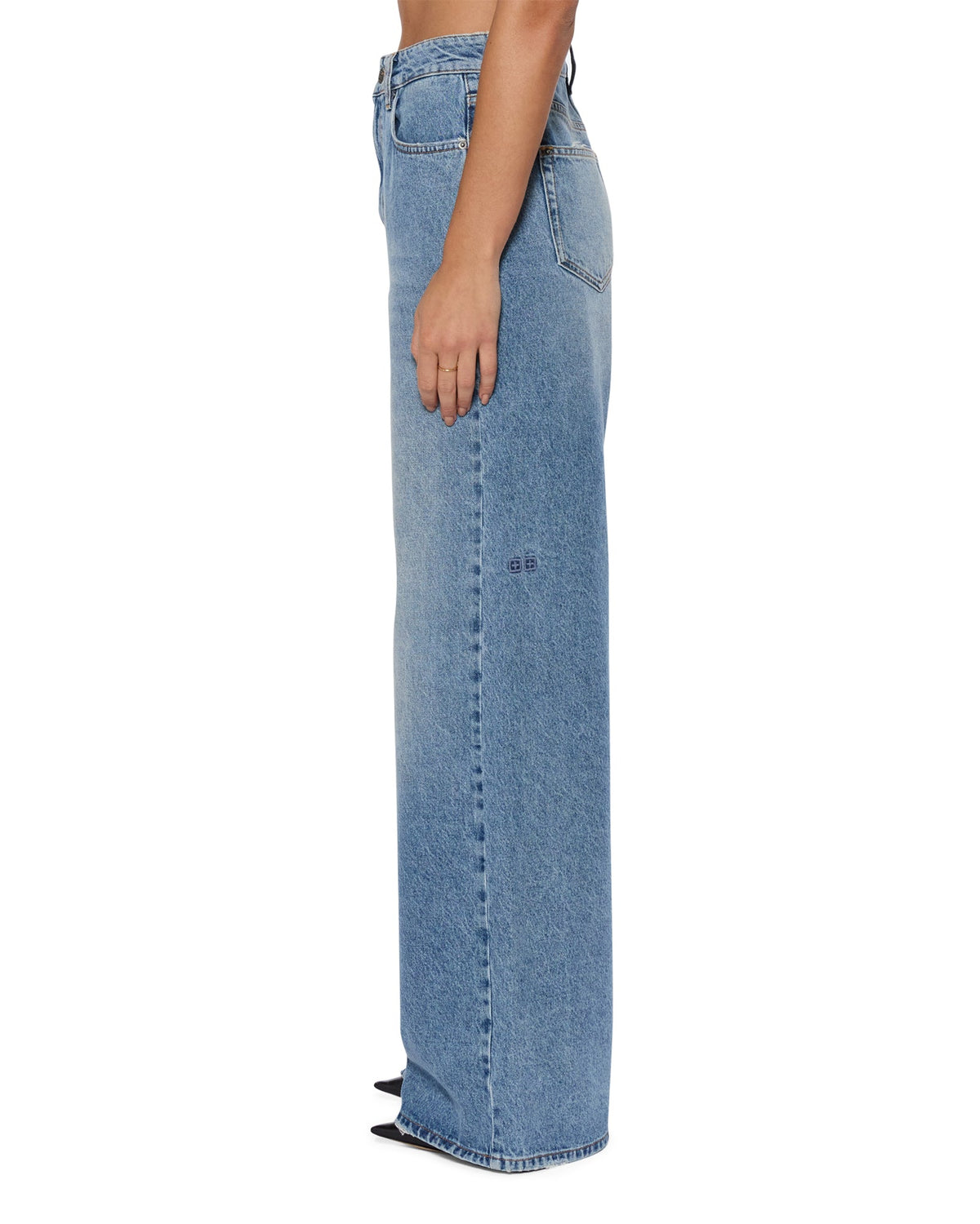 WOMENS STRIDER SWEPT DENIM JEANS