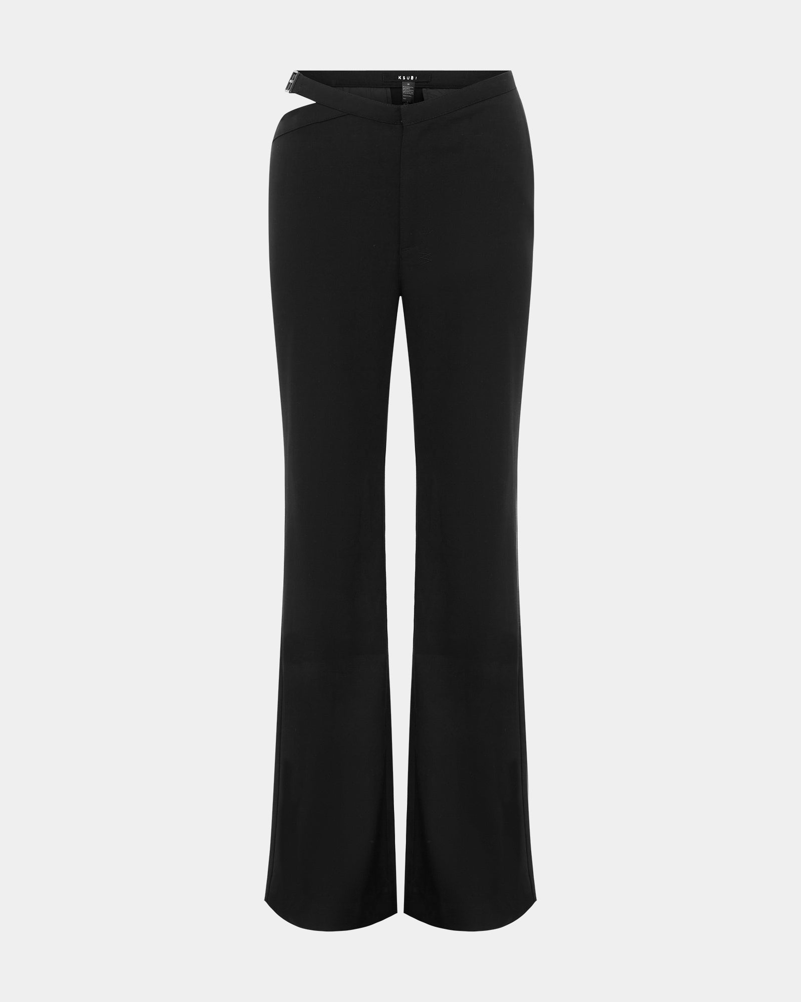 WOMENS  DETTACHED SOHO TROUSER BLACK FLARE PANTS