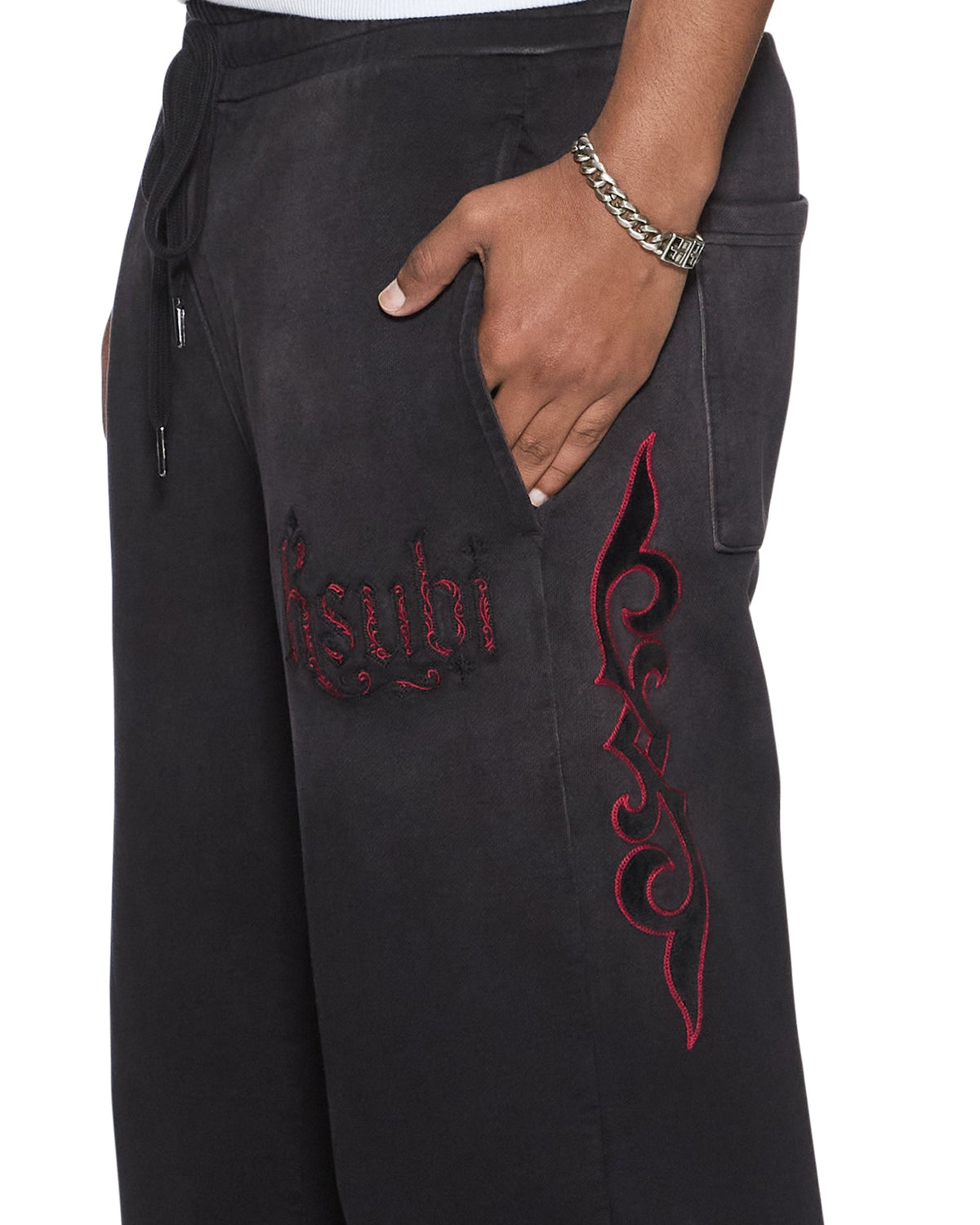 MENS PAISE TRAK PANT BLACK FADE PANTS
