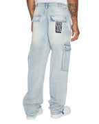 MENS RIOT CARGO PANT BLUE ICE PANTS
