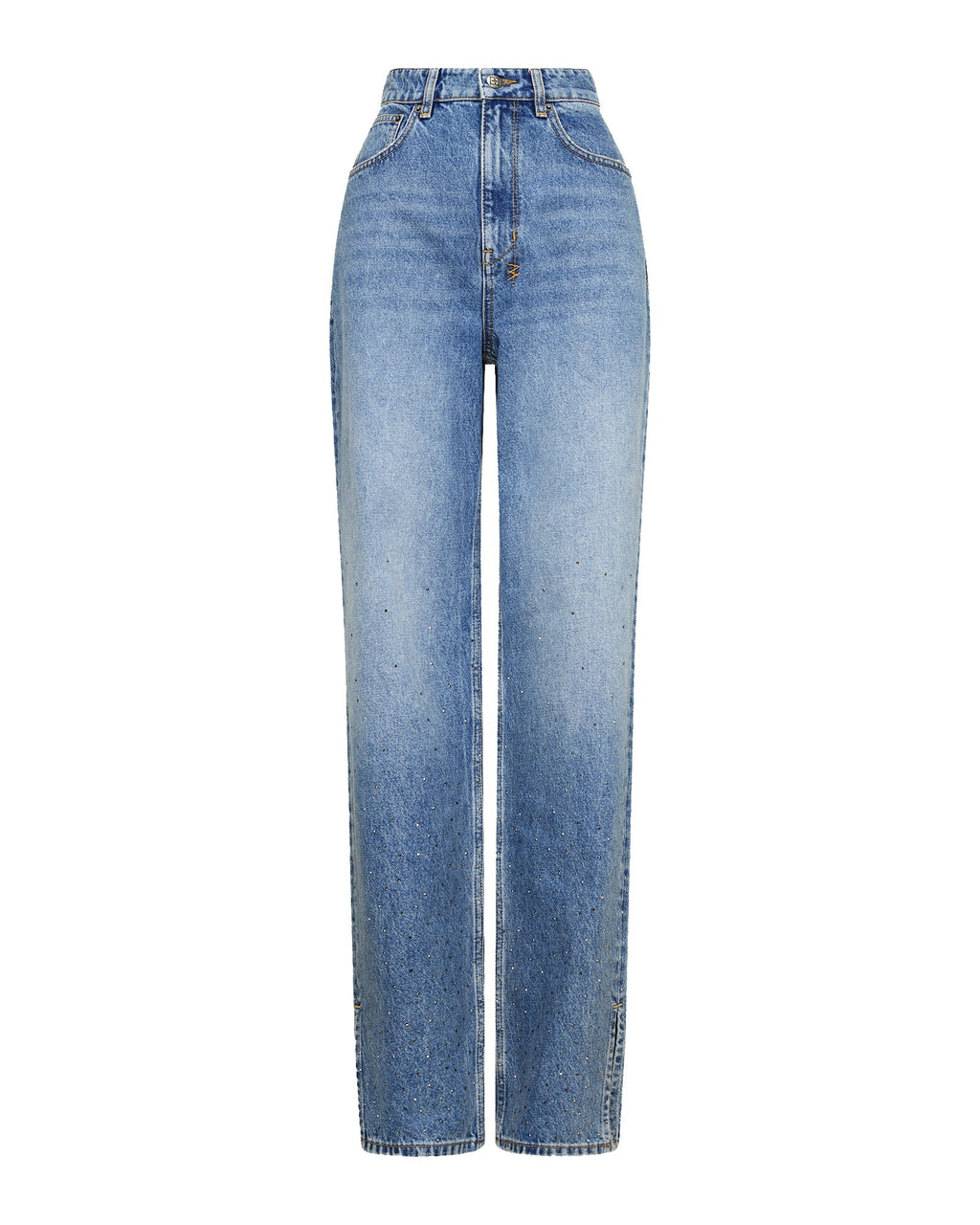 Womens Playback Krystal Komet Straight Denim Jeans - Denim