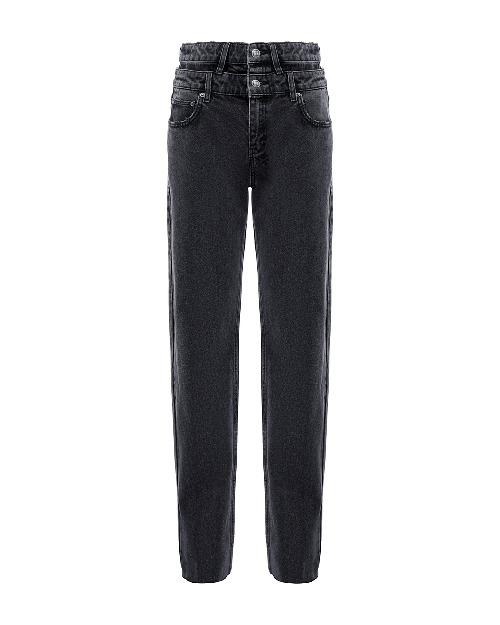Womens Playback Rework Shadow Straight Denim Jeans - Black