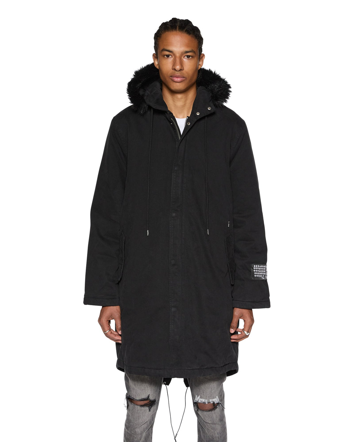 MENS RANGER PARKA OD BLACK JACKETS