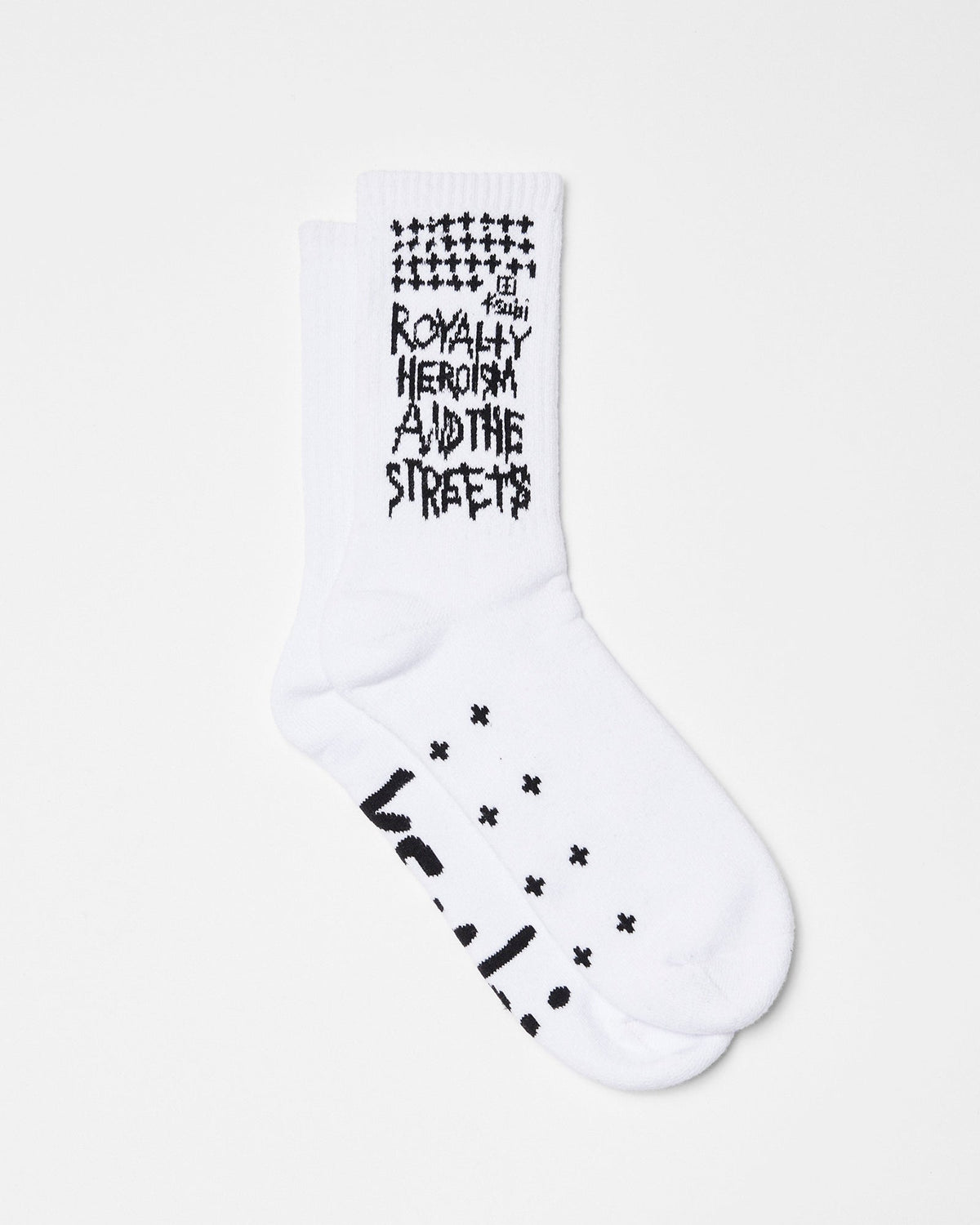 ROYALTY KSOCKS WHITE/BLACK