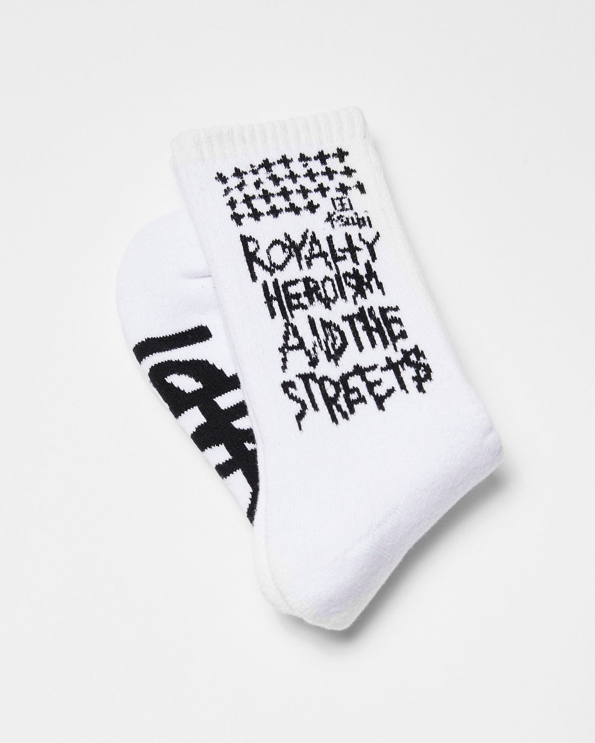 ROYALTY KSOCKS WHITE/BLACK