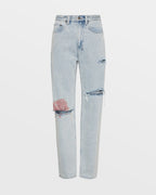 Womens Playback Paradise Straight Denim Jeans - Denim