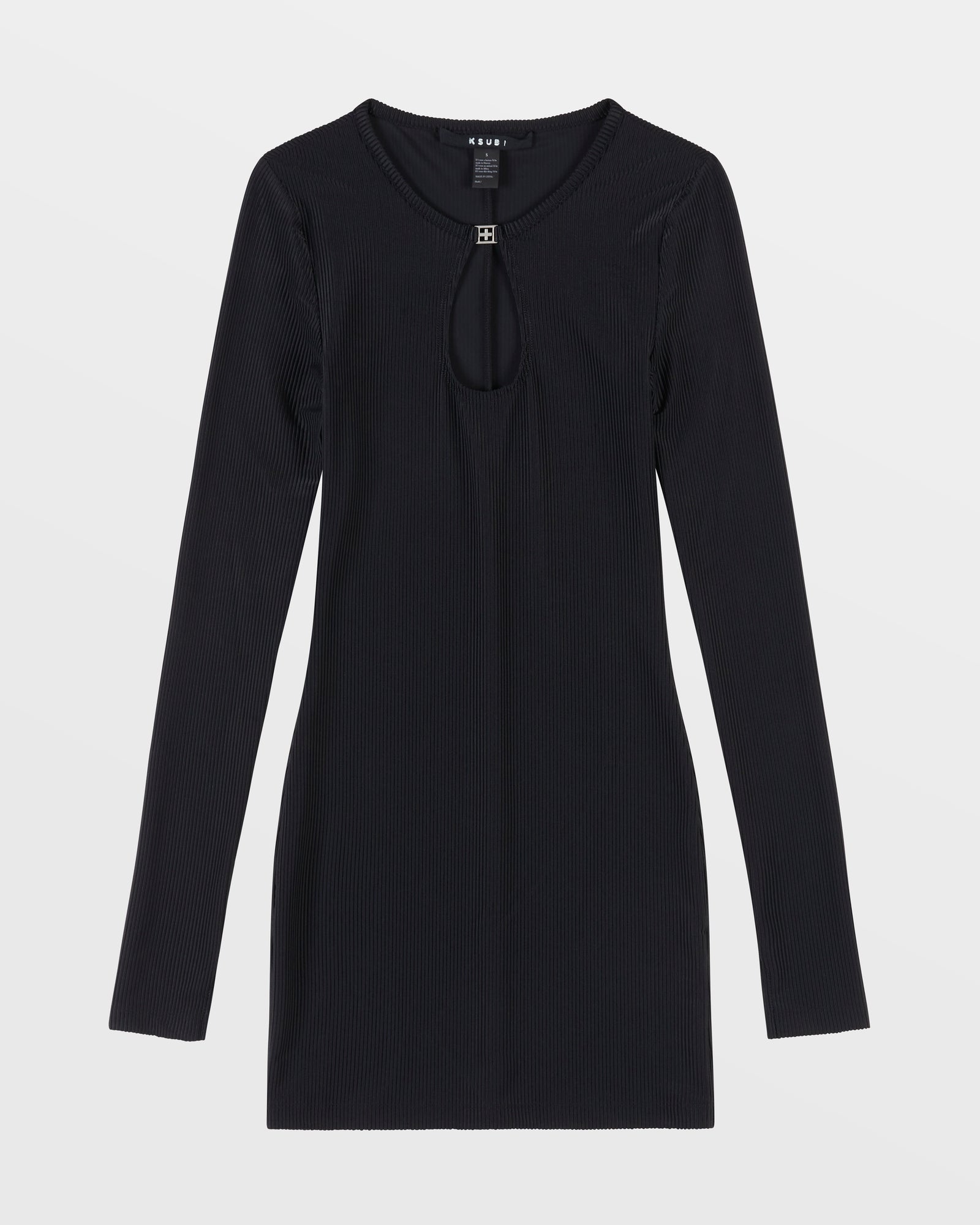 WOMENS CHARMED KEYHOLE DRESS BLACK DRESSES