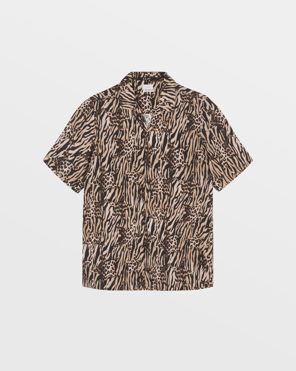 Mens Zoo Resort Ss Shirt Multi Regular Shirts - Multi Colour