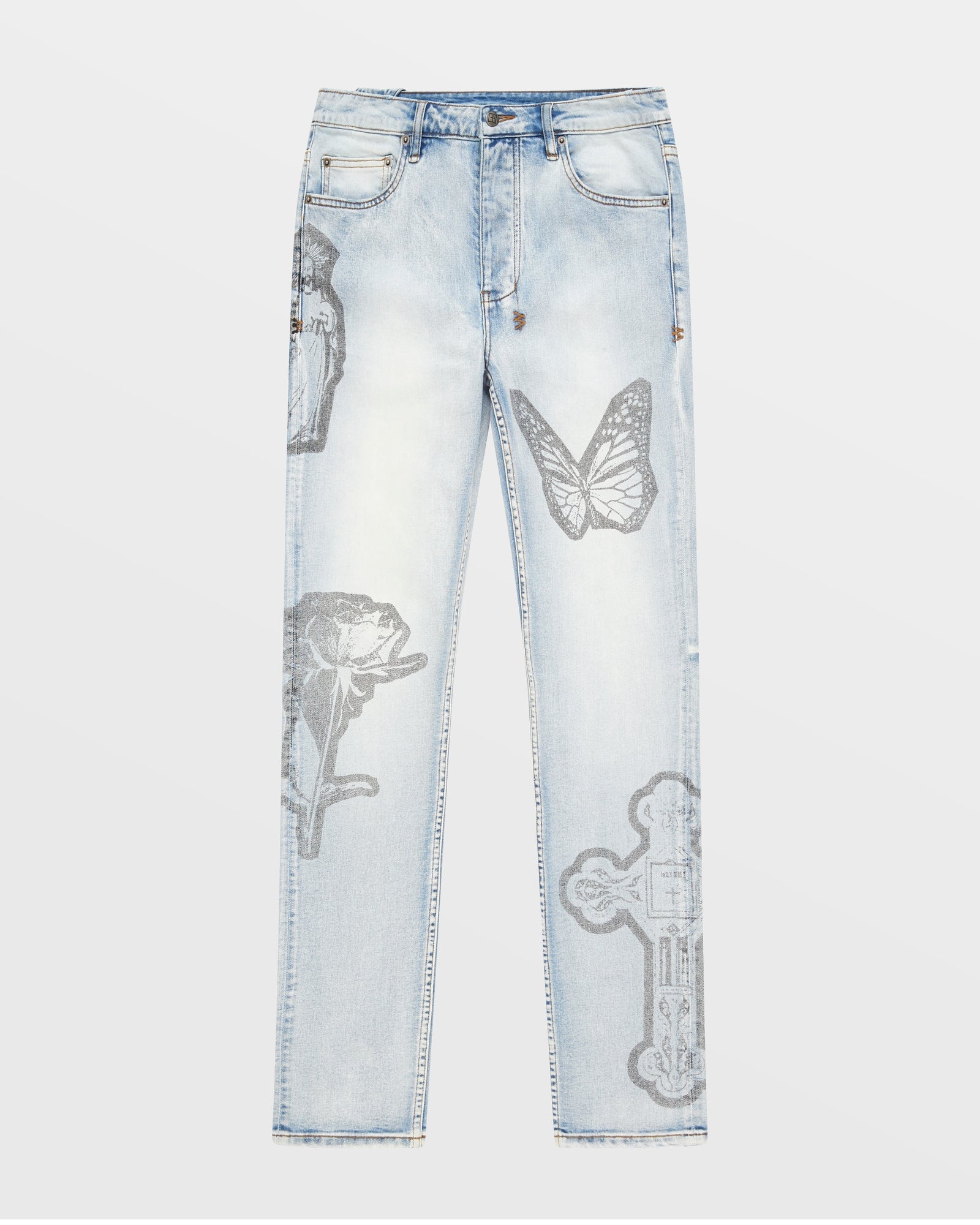 MENS  CHITCH KUT OUT NIMBUS SLIM DENIM JEANS