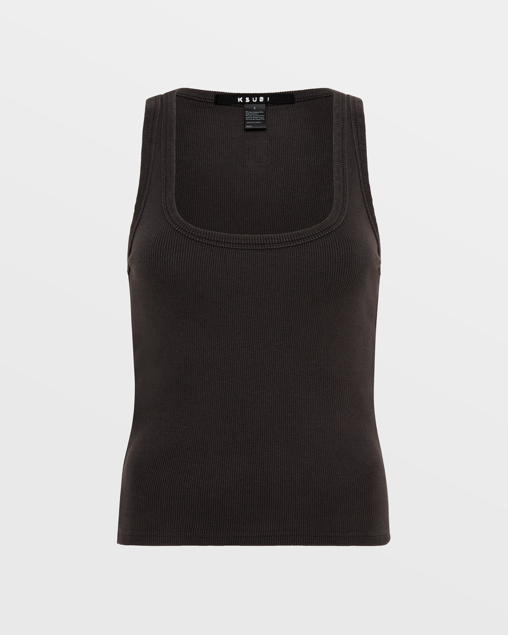 WOMENS 3X4 ORIGIN TANK WASHED BLACK TEES
