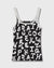 WOMENS  ALPHABET TANK MONOCHROME FITTED TEES