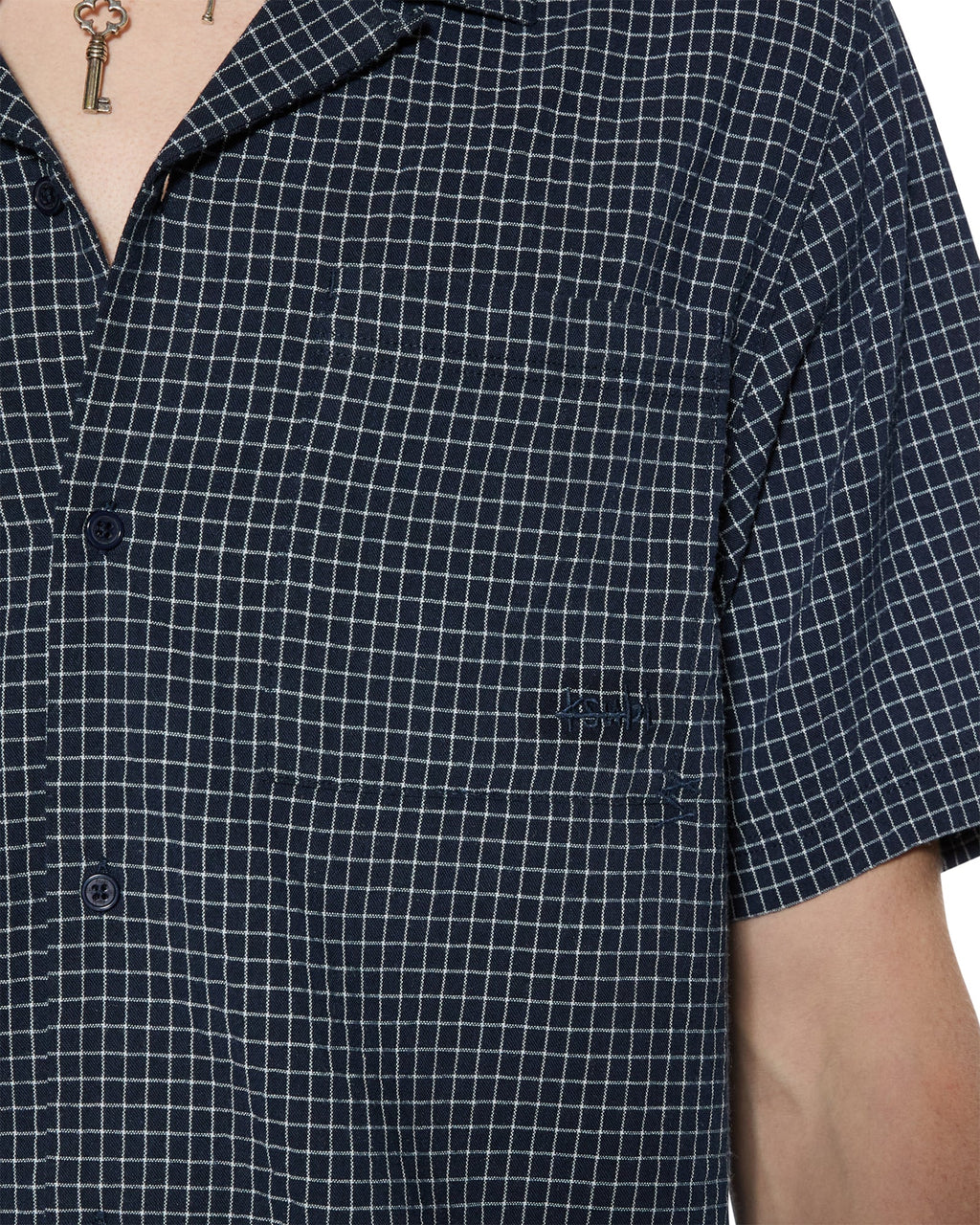 Mens 1999 Diner Ss Shirt Navy Regular Shirts - Navy