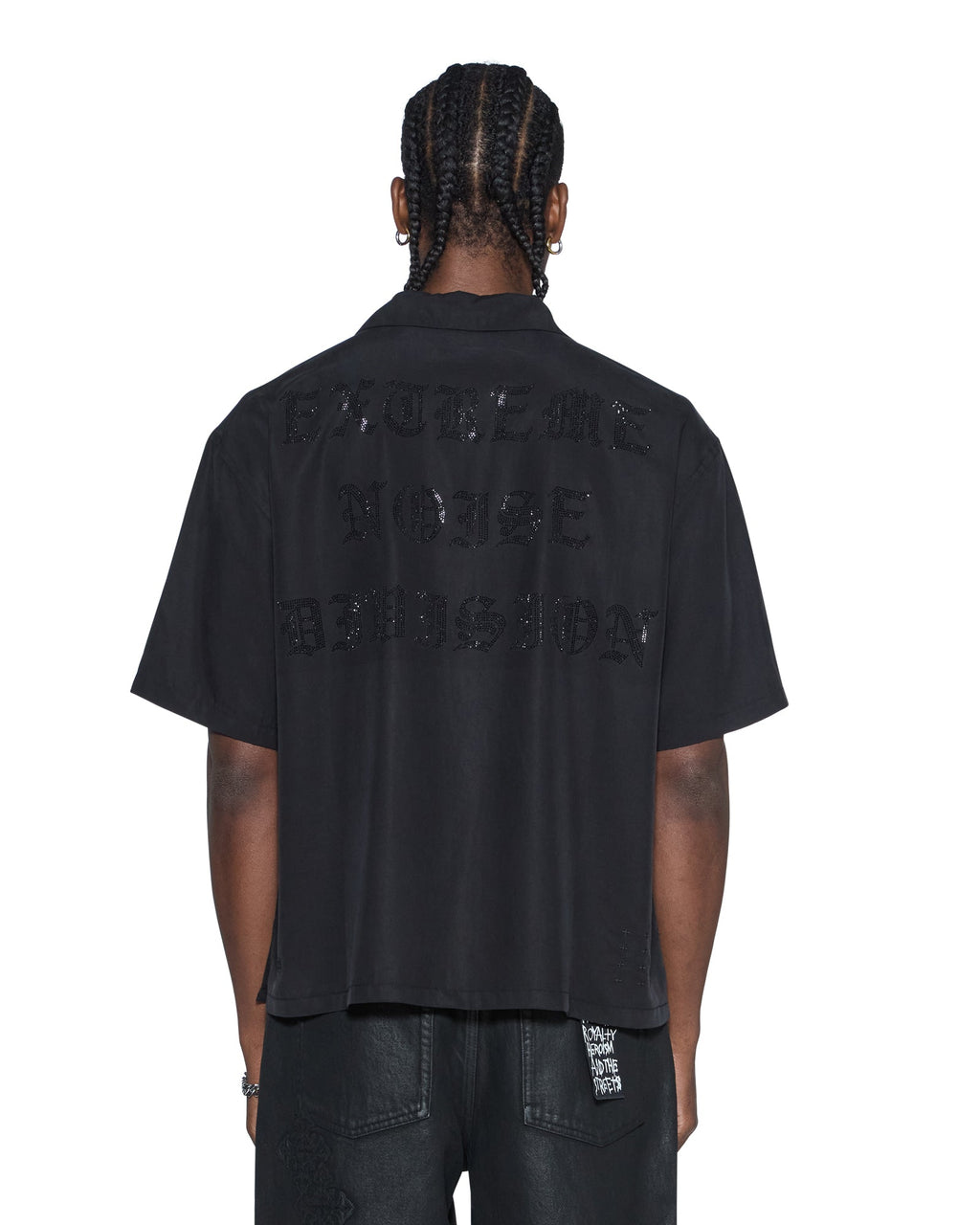 MENS END DINER SS SHIRT SATIN BLACK SHIRTS