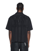 MENS END DINER SS SHIRT SATIN BLACK SHIRTS
