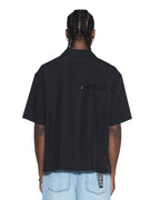 MENS HBL DINER SS SHIRT SATIN BLACK SHIRTS