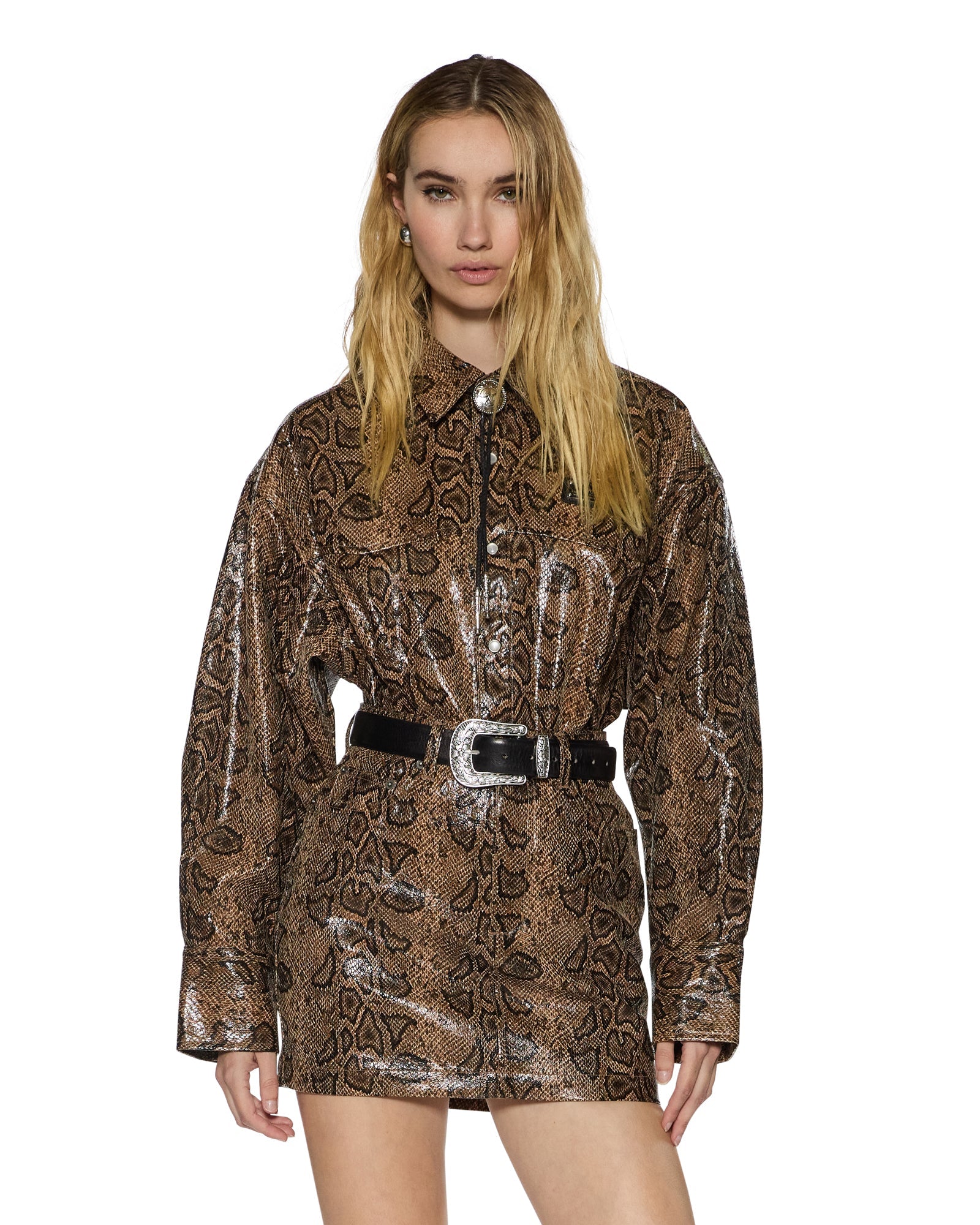 WOMENS ASTRA LS SHIRT SNAKEBITE OVERSIZED SHIRTS