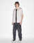 MENS  1999 DOWNTOWN SS SHIRT GREY REGULAR SHIRTS