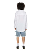 Womens Astra Ls Shirt White Poplin Oversized Shirts - White