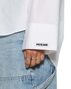 Womens Astra Ls Shirt White Poplin Oversized Shirts - White