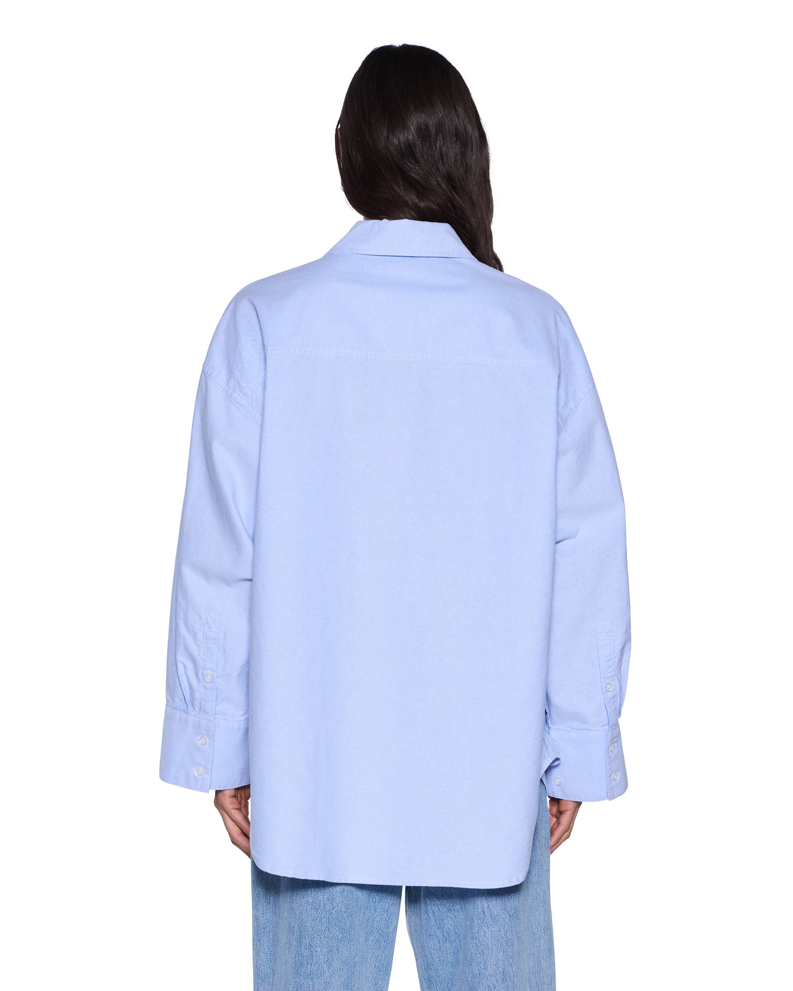 WOMENS  ASTRA LS SHIRT BLUE OXFORD OVERSIZED SHIRTS