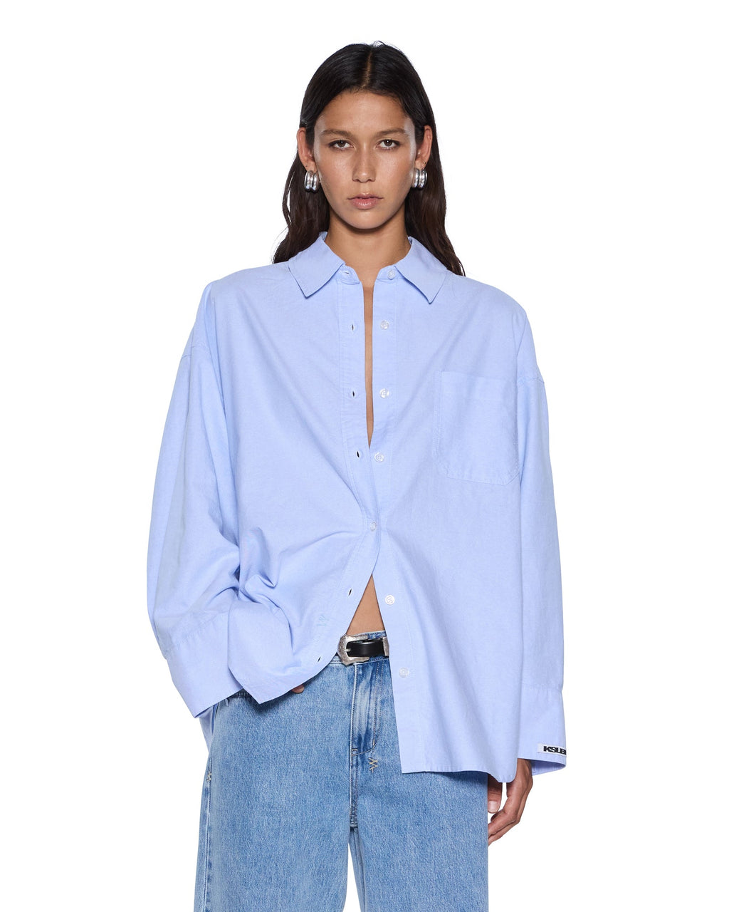 WOMENS ASTRA LS SHIRT BLUE OXFORD SHIRTS