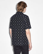 Mens Allstar Resort Ss Shirt Black Regular Shirts - Black