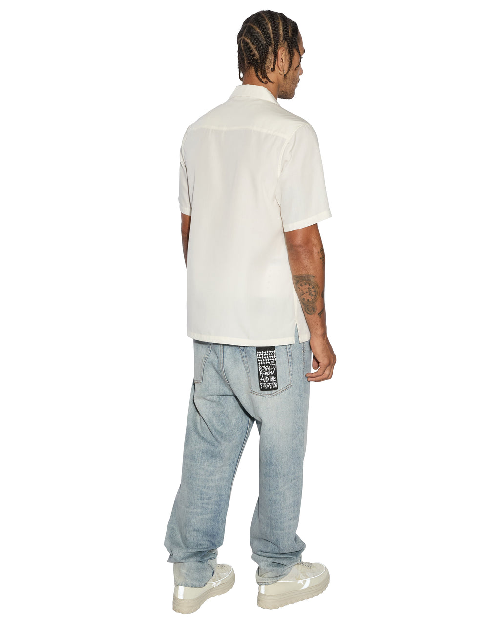 MENS ANGELIK RESORT SS SHIRT WHITE SHIRTS