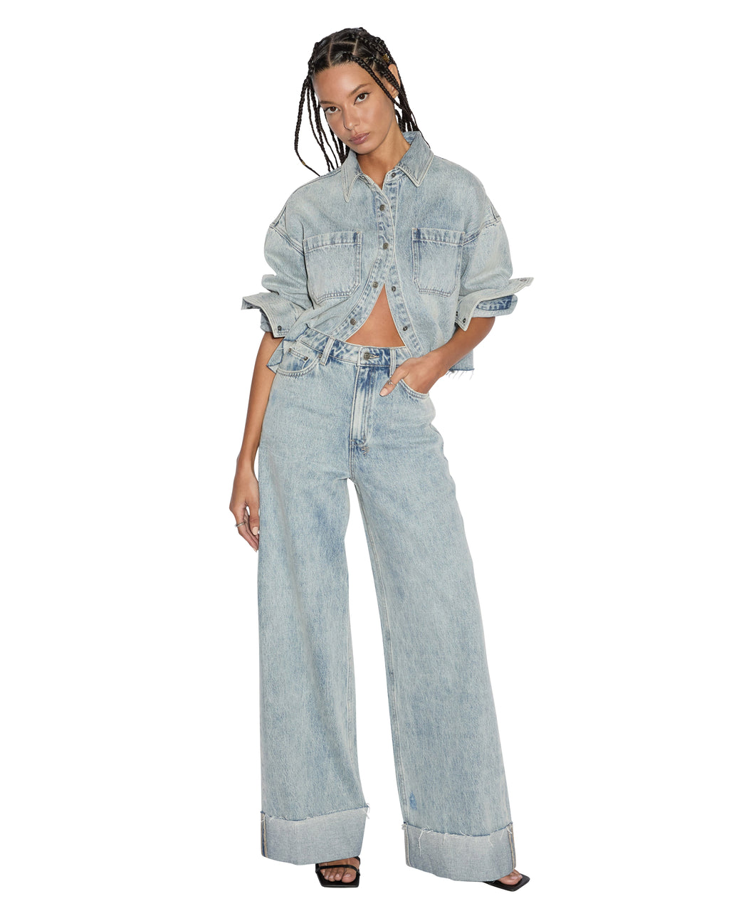 WOMENS CUTAWAY LS SHIRT WORN SHIRTS