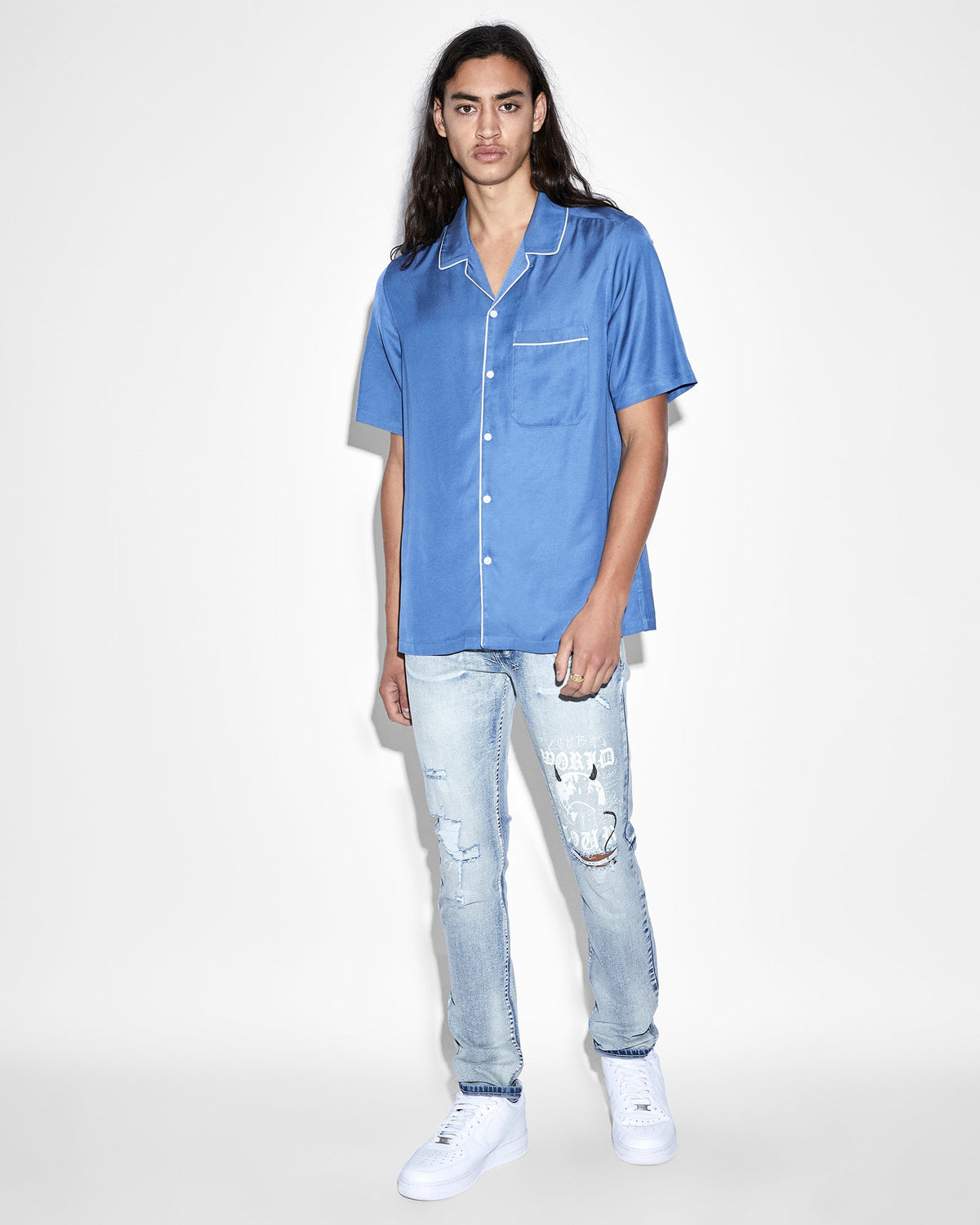 DOWNTOWN RESORT SS SHIRT ATLANTIC