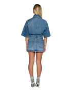 Womens Garage Ss Shirt Aged Relaxed Shirts - Denim