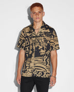 Mens Ikonik Resort Ss Shirt Fade Regular Shirts - Multi Colour