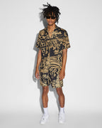 Mens Ikonik Resort Ss Shirt Fade Regular Shirts - Multi Colour