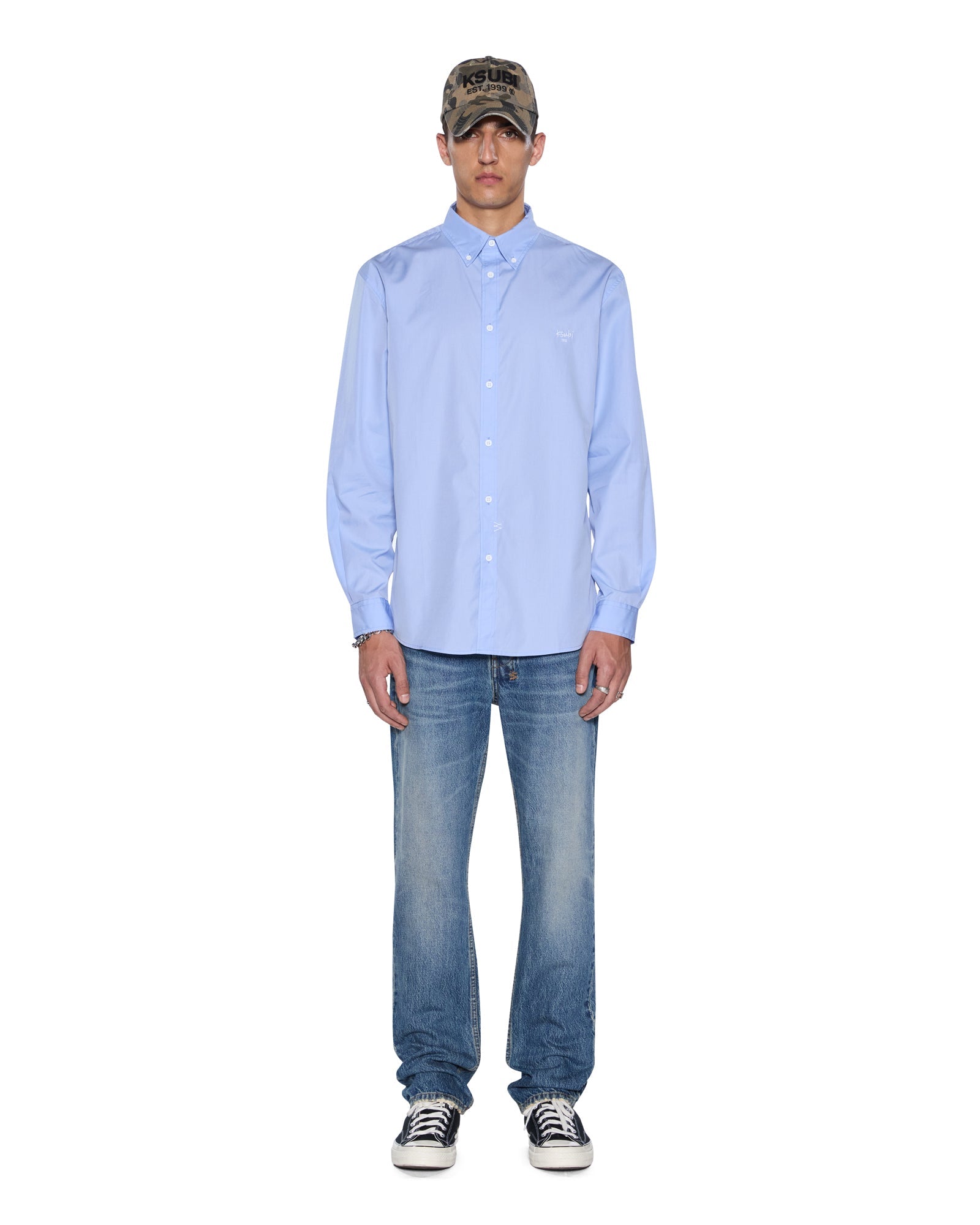 MENS  KADE LS SHIRT DEEP BLUE SHIRTS