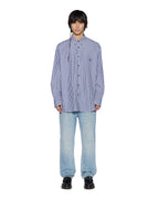 Mens Ksignature Ls Shirt White Stripe Regular Shirts - Multi Colour