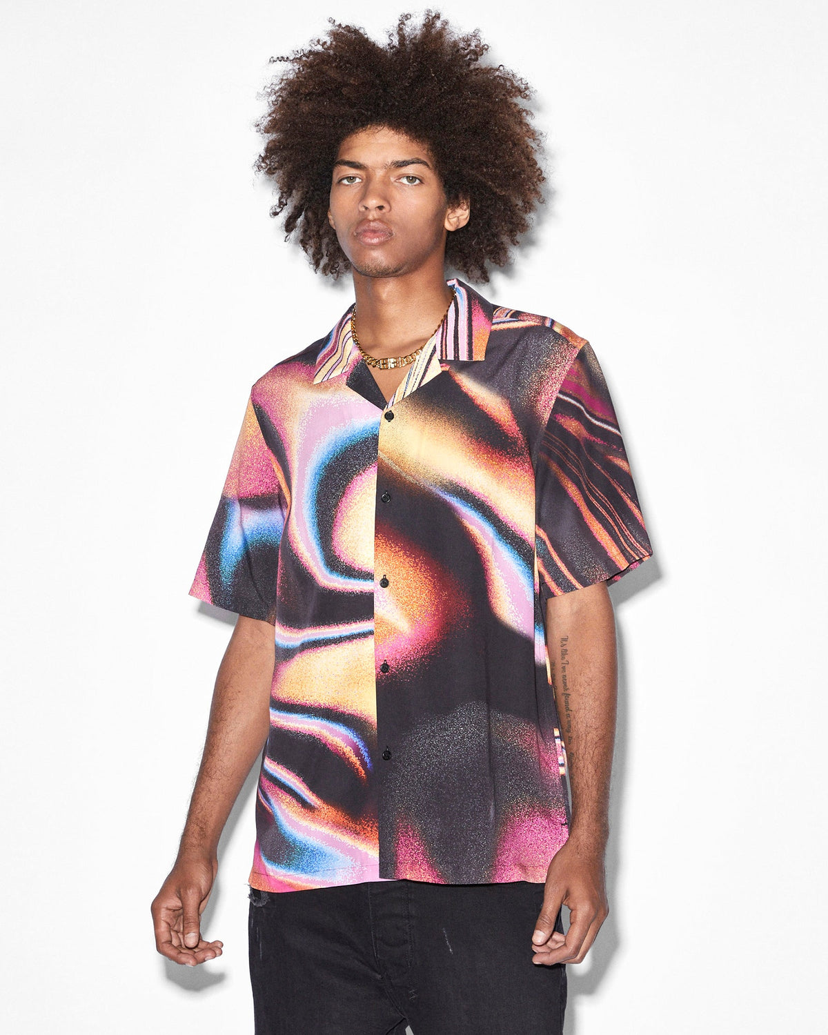 MENS MIND STATE RESORT SS SHIRT MULTI SHIRTS