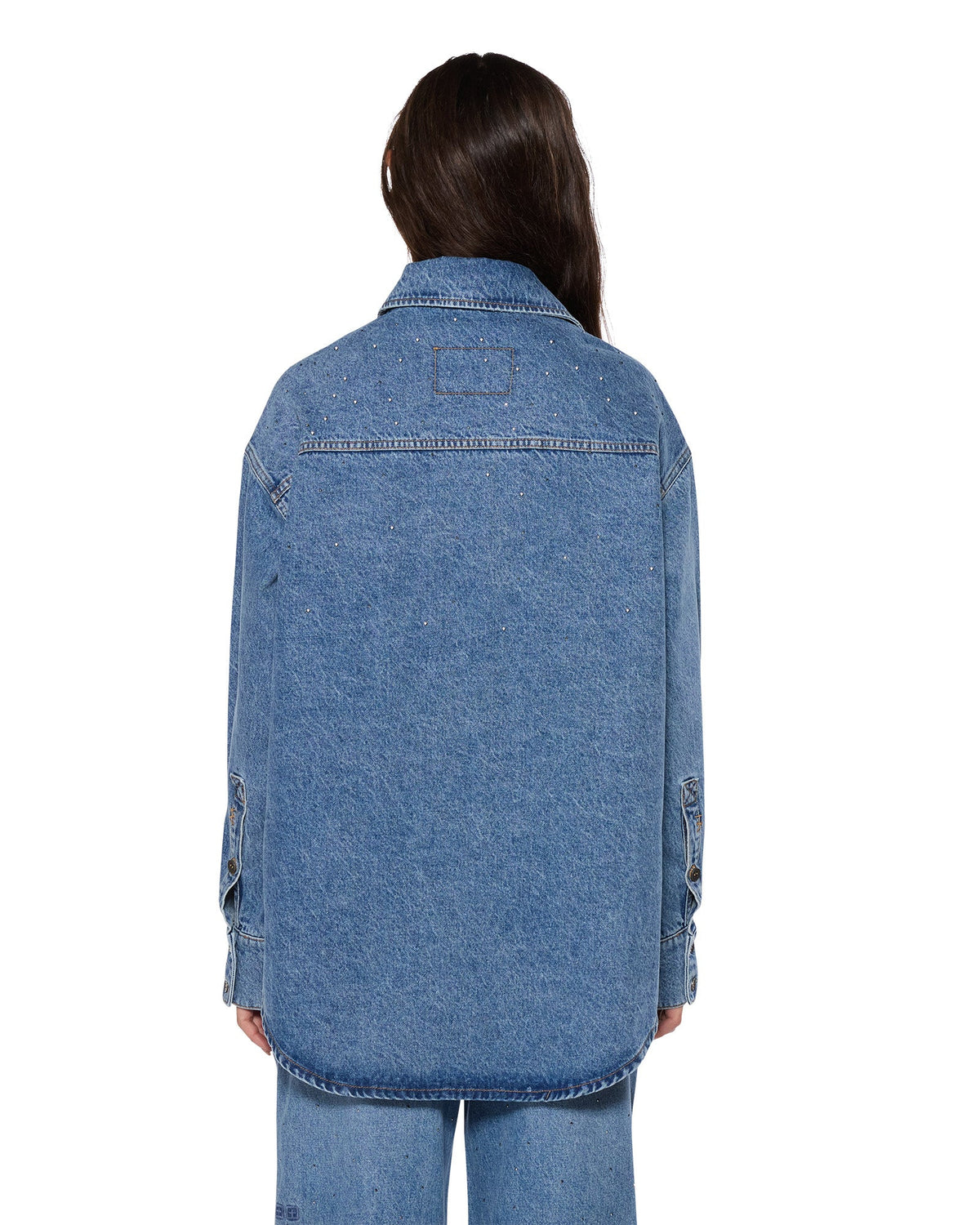 Womens Oversized Ls Shirt Krystal Komet Oversized Shirts - Denim