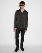 Mens Van Winkle Wax Wash Skinny Denim Jeans - Black