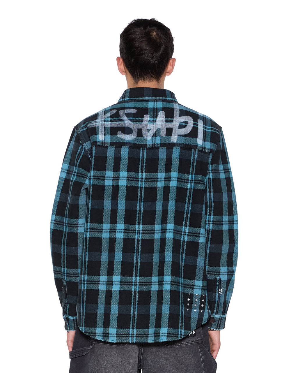 MENS ROSEBOWL LS SHIRT 1999 BLUE CHECK SHIRTS