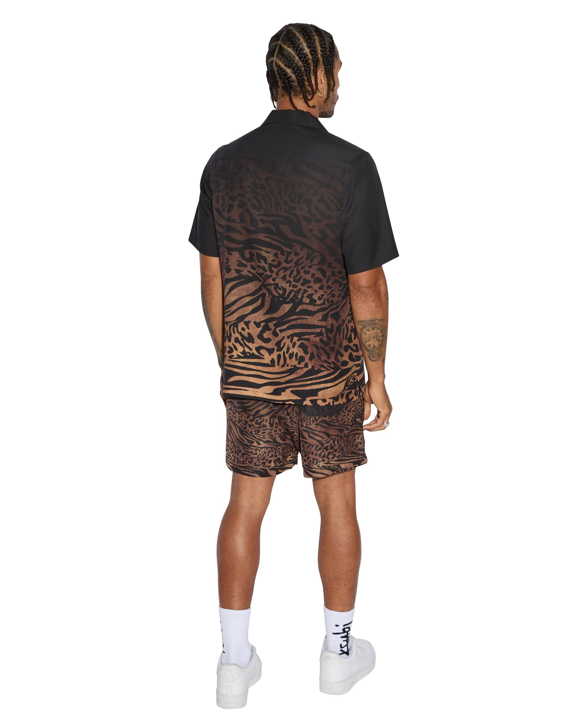 MENS  SINNERS RESORT SS SHIRT LEOPARD REGULAR SHIRTS