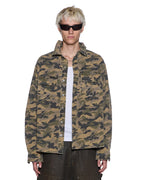 Mens Vulture Ls Shirt Camo Skinny Shirts - Green